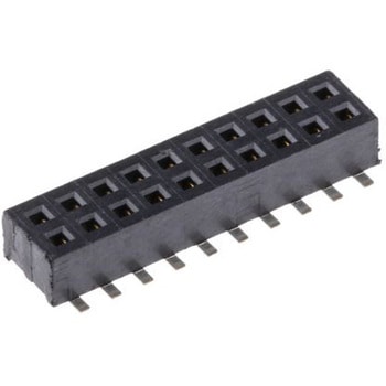 Samtec 基板接続用ソケット 20 極 1.27mm 2 列 表面実装 - SAMTEC