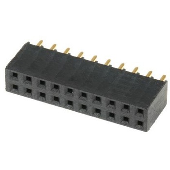 Samtec 基板接続用ソケット 20 極 2.54mm 2 列 スルーホール実装 SAMTEC
