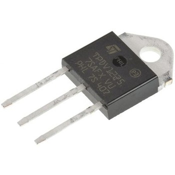 STマイクロ，  トライアック， 1200V， 25A， 3-Pin TOP3 - STMicro