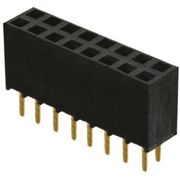 Samtec 基板接続用ソケット 16 極 2.54mm 2 列 スルーホール実装 SAMTEC