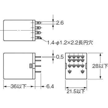 MY4N-CR AC100/110 ミニパワーリレー MY4 1個 オムロン(omron) 【通販