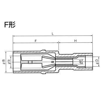 Pc4009f Plug In Type Pin Terminal Pc Type With Built In Pin Terminal Nichifu Monotaro Thailand