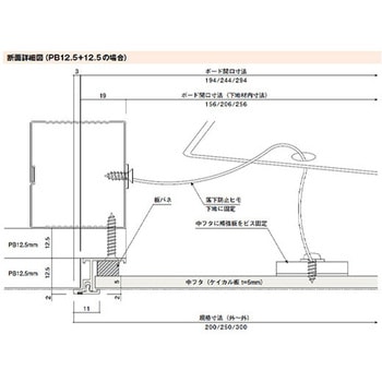スマートIII点検口 12.5mm カイダーベースボード工業
