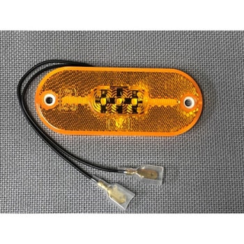 LEDマーカーランプ 12V(アンバー)Eマーク付 カーク産業