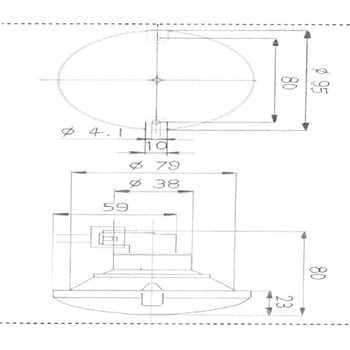 JOKON 丸型テールランプ(アンバー)Eマーク付 カーク産業