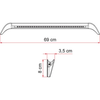 FIAMMA LEDオーニングライトGutter カーク産業