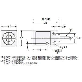 角柱型標準タイプ近接センサ TL-N/-Q