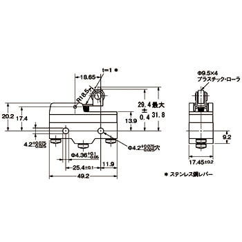 Z-15GM22-B 一般用基本スイッチ Z 基準形 1個 オムロン(omron) 【通販 