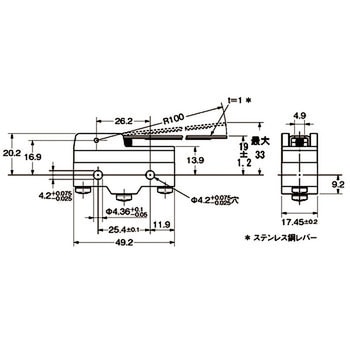 一般用基本スイッチ Z 基準形 omron(オムロン)