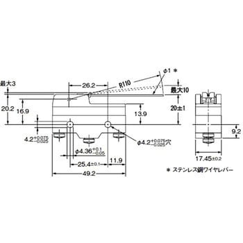 Z-15HW78-B 一般用基本スイッチ Z 基準形 1個 オムロン(omron) 【通販