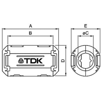 ケーブルコード用・内径5±1mm TDK
