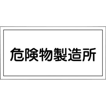 危険物標識(危険物貯蔵所・製造所) ラミ横 日本緑十字社