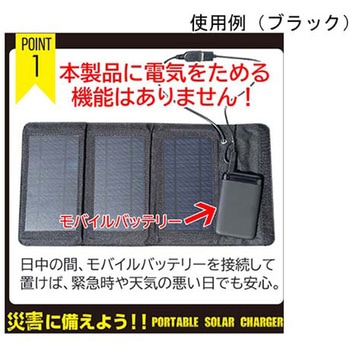 ポータブルソーラー充電器5W エントリーモデル AJ-NSOLAR5Wシリーズ エアージェイ