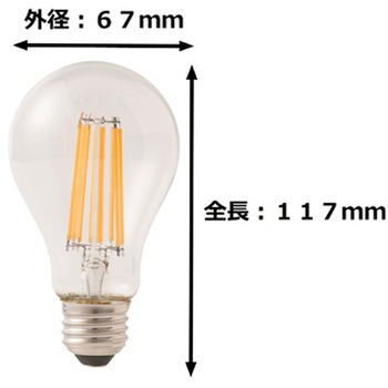LEDフィラメント型・調光タイプ LDAシリーズ 東京メタル