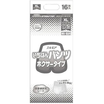 エルモアイチバンボクサーパンツ病院施設用 XL16枚x4/ケース カミ商事