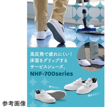 超耐滑作業靴 ハイグリップ・ザ・フォース NHF-715N ホワイト NHF-715N-Wシリーズ ミドリ安全