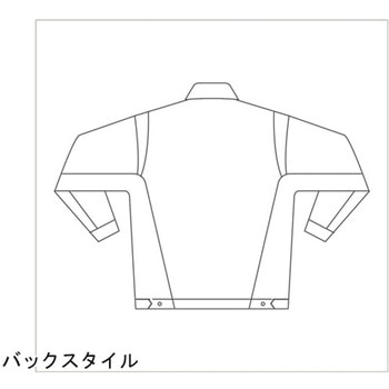 作業服 帯電防止JIS適合品 男女共用ジャンパー シルバーグレー VE741-UEシリーズ ミドリ安全