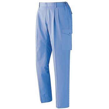 作業服 男女共用 E/Cカーゴスラックス 帯電防止 ライトブルー G343NC-SITAシリーズ ミドリ安全