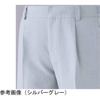 作業服 帯電防止JIS適合品 IEC対応クリーンウェア 男女共用スラックス シルバーグレー VE801-SITAシリーズ ミドリ安全