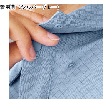 作業服 帯電防止JIS適合品 IEC対応クリーンウェア 男女共用半袖ポロシャツ ネイビー PSE17シリーズ ミドリ安全