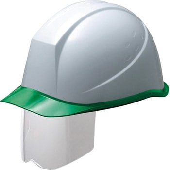 PC製ヘルメット Windflow・クリアバイザー・シールド面 SC-11PCLS RA3-UP3シリーズ ミドリ安全