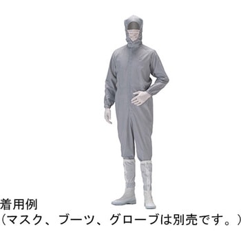 作業服 クリーンウェア フード一体型つなぎ服 C1550シリーズ ミドリ安全