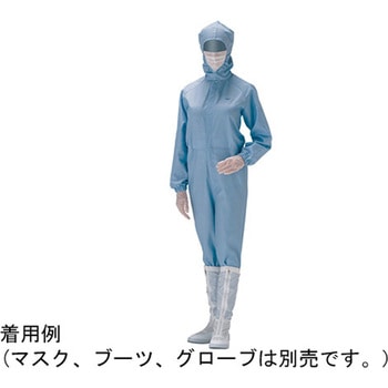 作業服 クリーンウェア フード一体型つなぎ服 C1550シリーズ ミドリ安全