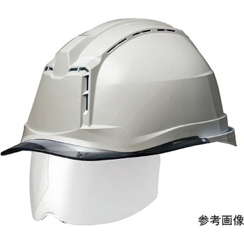 PC製ヘルメット Windflow・クリアバイザー・シールド面・通気孔 SC-19PCLVS RA3-UP4シリーズ ミドリ安全