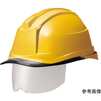 PC製ヘルメット Windflow・クリアバイザー・シールド面 SC-19PCLS RA3-UP4シリーズ - ミドリ安全