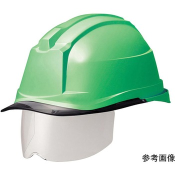 PC製ヘルメット Windflow・クリアバイザー・シールド面 SC-19PCLS RA3-UP4シリーズ - ミドリ安全