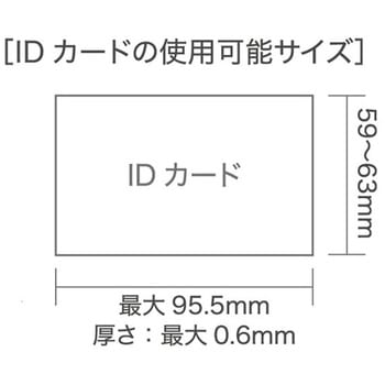 PC製ヘルメット IDカードホルダー・Windflow・クリアバイザー SC-19PCLID RA3-UP4シリーズ ミドリ安全