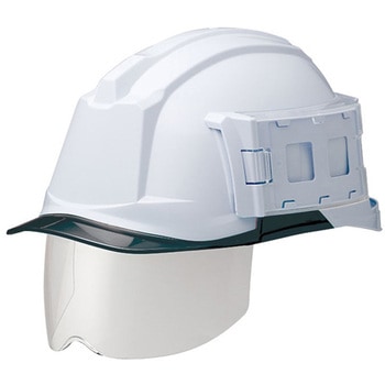 PC製ヘルメット IDカードホルダー・Windflow・クリアバイザー・シールド面 SC-19PCLSID RA3-UP4シリーズ ミドリ安全