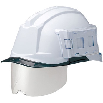PC製ヘルメット IDカードホルダー・Windflow・クリアバイザー・シールド面 SC-19PCLSID RA3-UP4シリーズ - ミドリ安全