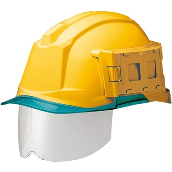 PC製ヘルメット IDカードホルダー・Windflow・クリアバイザー・シールド面 SC-19PCLSID RA3-UP4シリーズ - ミドリ安全