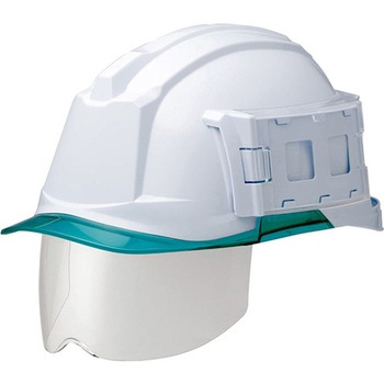 PC製ヘルメット IDカードホルダー・Windflow・クリアバイザー・シールド面 SC-19PCLSID RA3-UP4シリーズ ミドリ安全