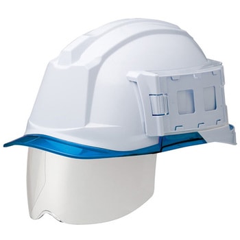 PC製ヘルメット IDカードホルダー・Windflow・クリアバイザー・シールド面 SC-19PCLSID RA3-UP4シリーズ ミドリ安全