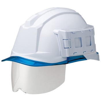 PC製ヘルメット IDカードホルダー・Windflow・クリアバイザー・シールド面 SC-19PCLSID RA3-UP4シリーズ ミドリ安全