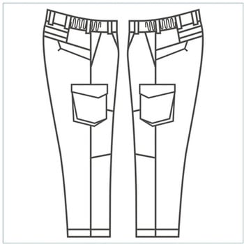 作業服 帯電防止JIS適合品 ベルデクセルフレックス 男女共用カーゴパンツ ロイヤルブルー VE763C-SITAシリーズ ミドリ安全
