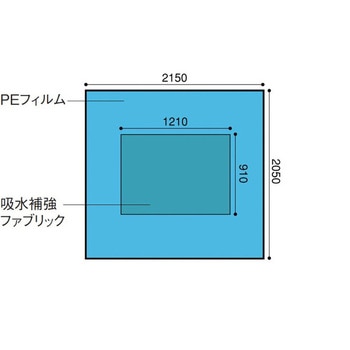 テーブルドレープ 1セット アズワン