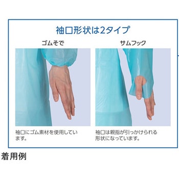 ディスポエプロン 1セット アズワン