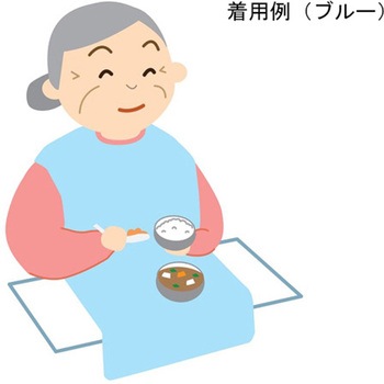 使い捨て食事用エプロン 1セット 70枚×12箱入 アズワン