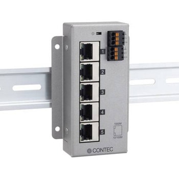 フラットタイプ産業用スイッチングHUB ギガビット 5ポート CONTEC(コンテック)