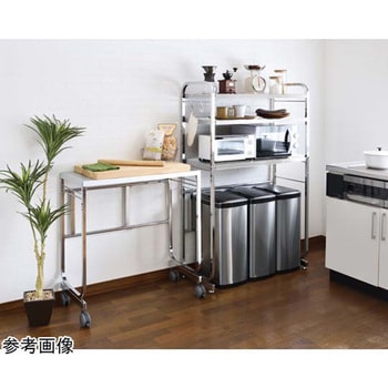 伸縮式キッチンペールラック2段ガルバタイプ KPG-4002シリーズ アイ・エル・シー