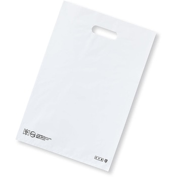 ポリ袋ハード型 白 厚み表記入 61-782-15シリーズ アズワン