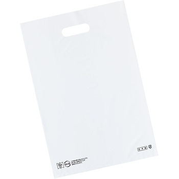 ポリ袋ソフト型 白 厚み表記入 61-782-38シリーズ - アズワン
