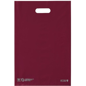 ポリ袋ソフト型 エンジ 厚み表記入 61-782-42シリーズ アズワン
