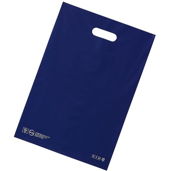 ポリ袋ソフト型 ネイビー 厚み表記入 61-782-44シリーズ アズワン