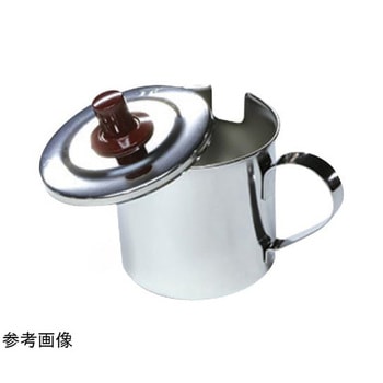 お好み焼用ソースポット モリブデン鋼 ツマミ赤 IK(猪熊製作所)