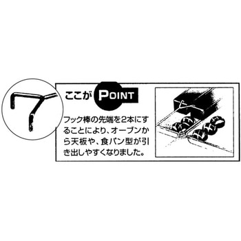 ステンレス ダブルフック棒 BH-11シリーズ アズワン