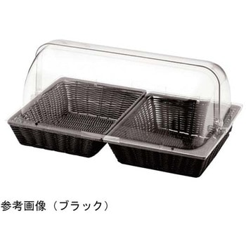 ベーカリーバスケットGN長角1/2サイズ カバー付 BBシリーズ アズワン